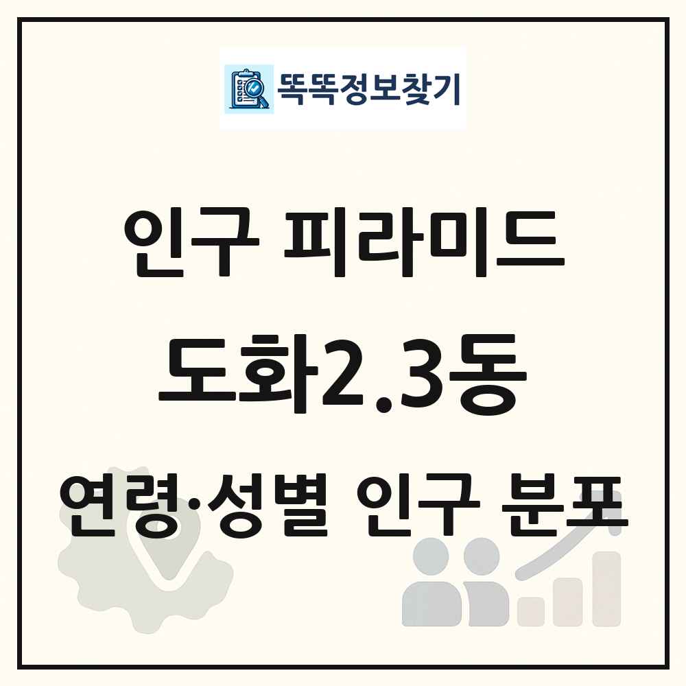 도화2.3동 인구 피라미드 링크 그림